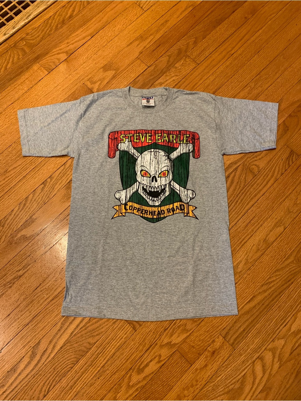 Vintage 90s Steve Earle & The Dukes Copperhead Road Rock Band Shirt